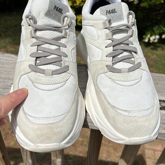 P448 Leather platform sneaker - Picture 3 of 7